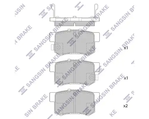 SP1368 SANGSIN BRAKE Колодки тормозные дисковые