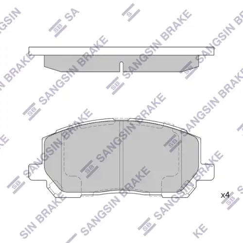Колодки пер lex rx300 v6 00-01 3.0 00-03