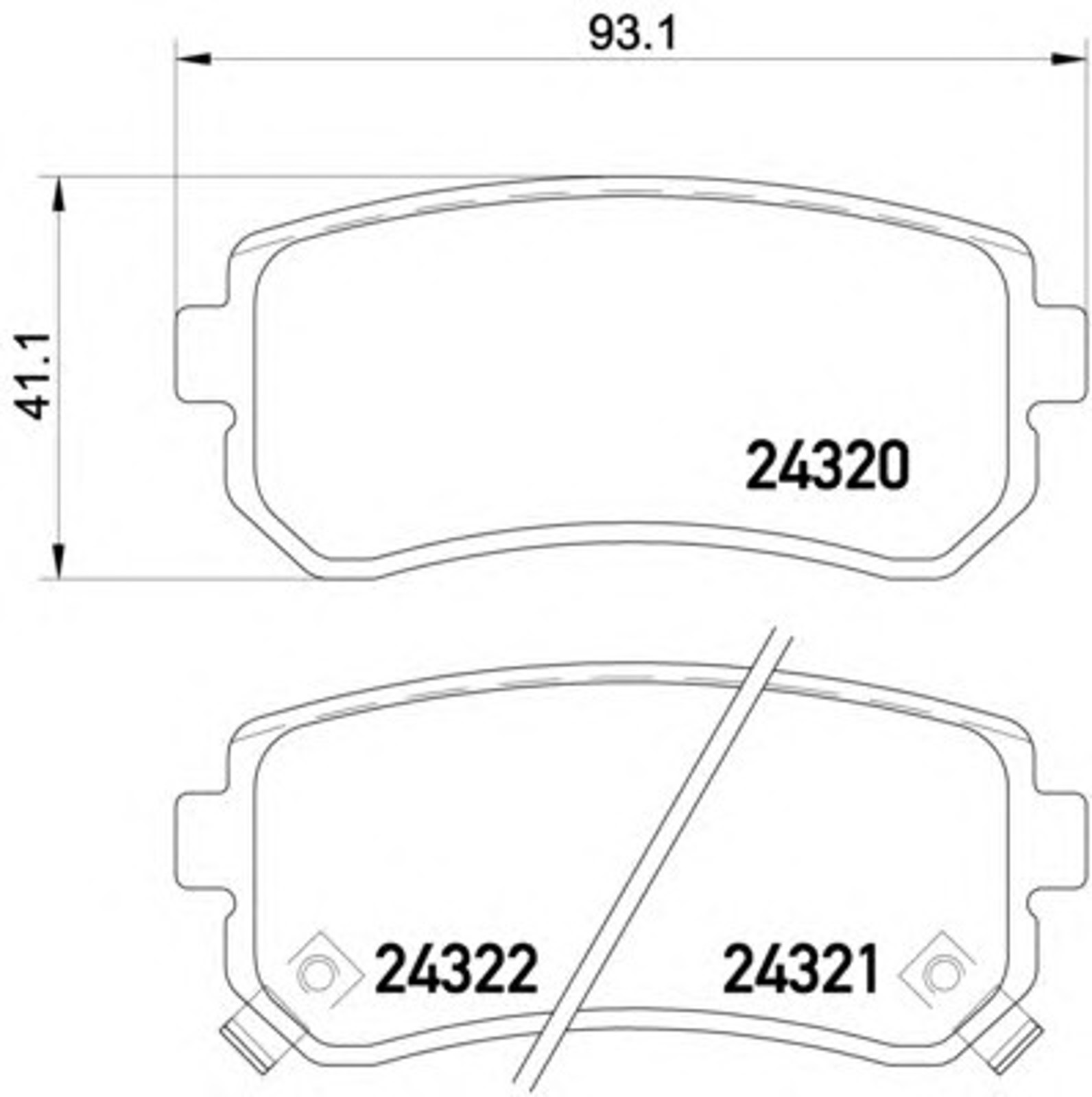 SP1187 SANGSIN BRAKE Колодки тормозные дисковые