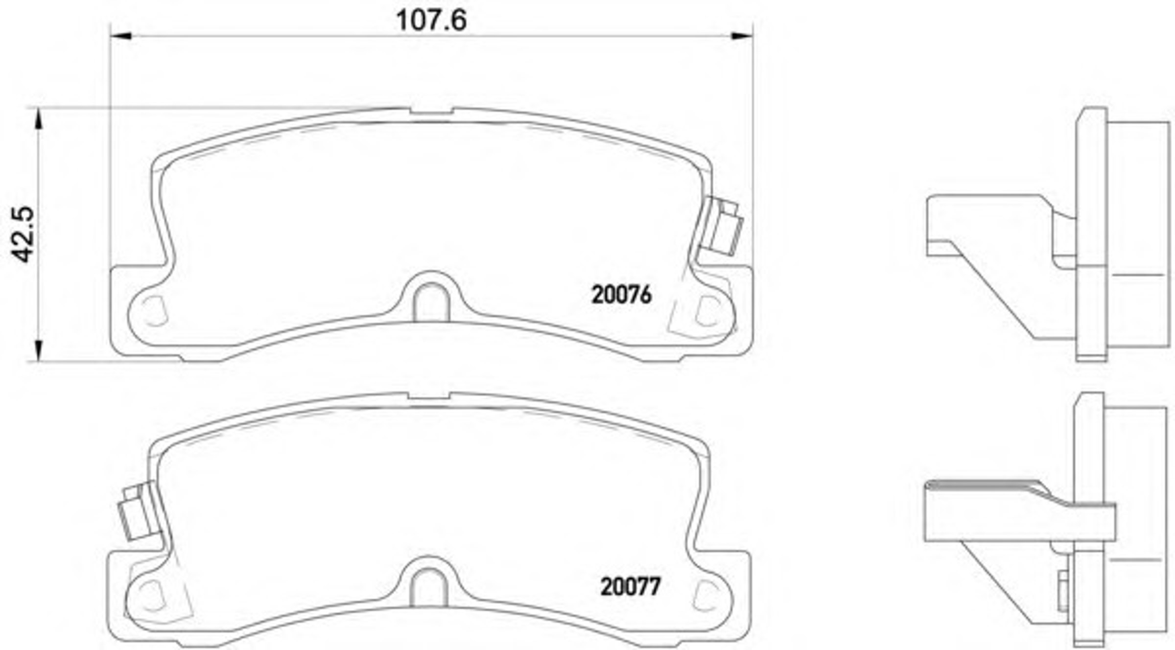 SP1208 SANGSIN BRAKE Колодки тормозные дисковые