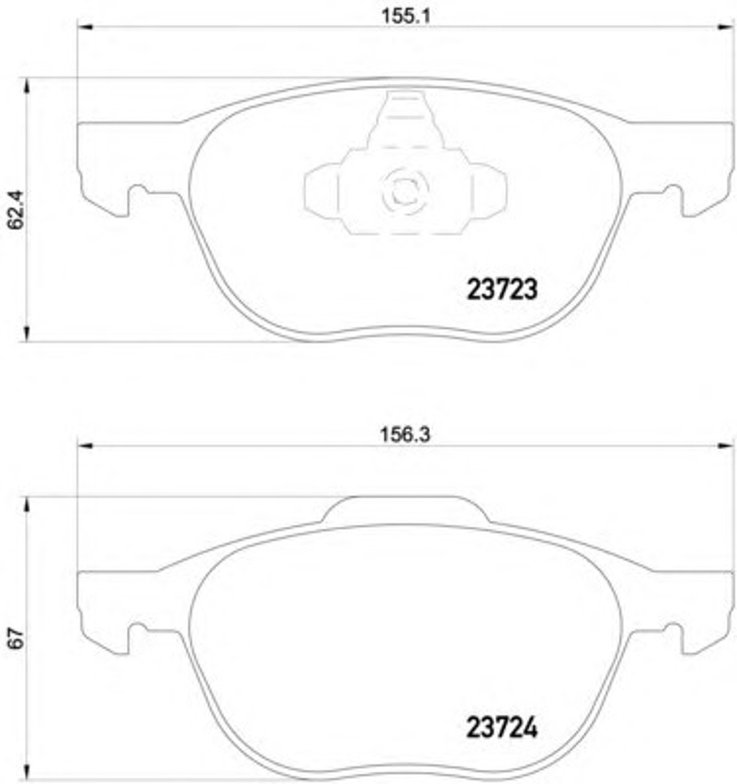 SP1260 SANGSIN BRAKE Колодки тормозные дисковые