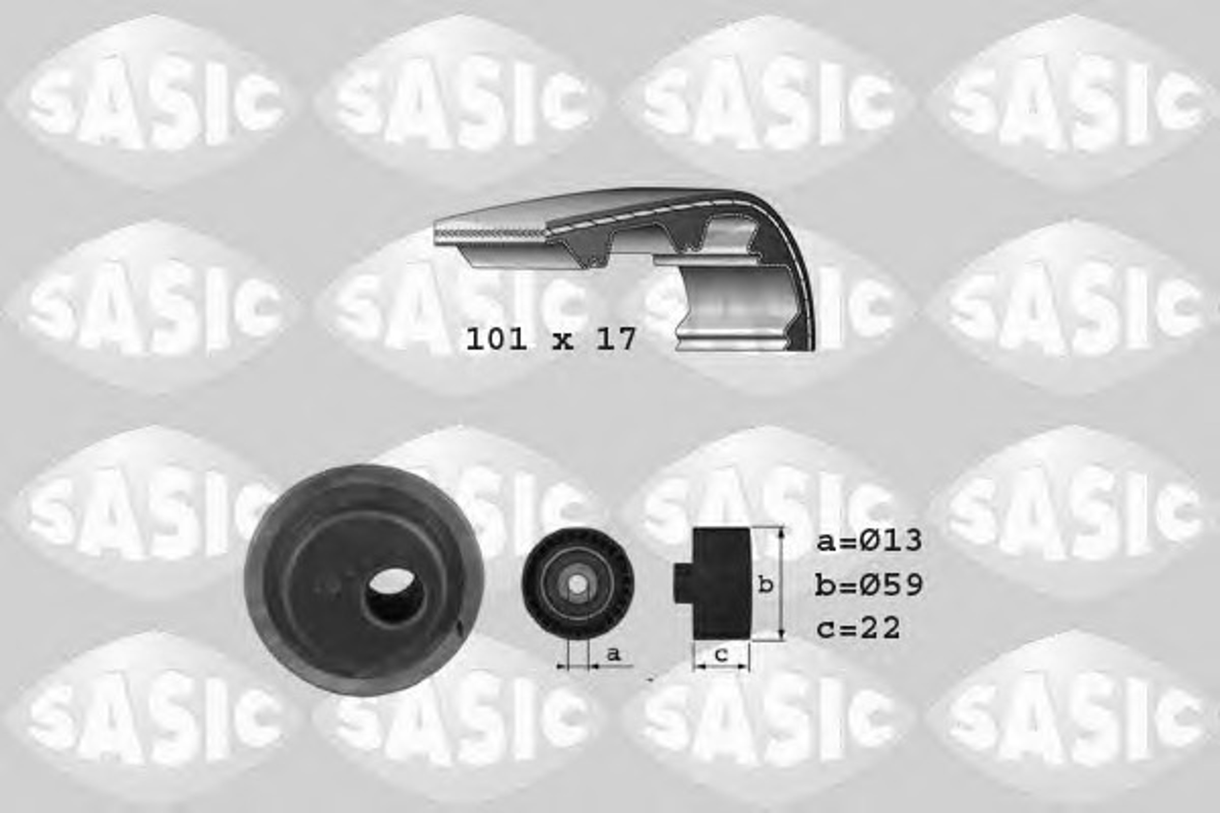Комплект грм SASIC 1750016