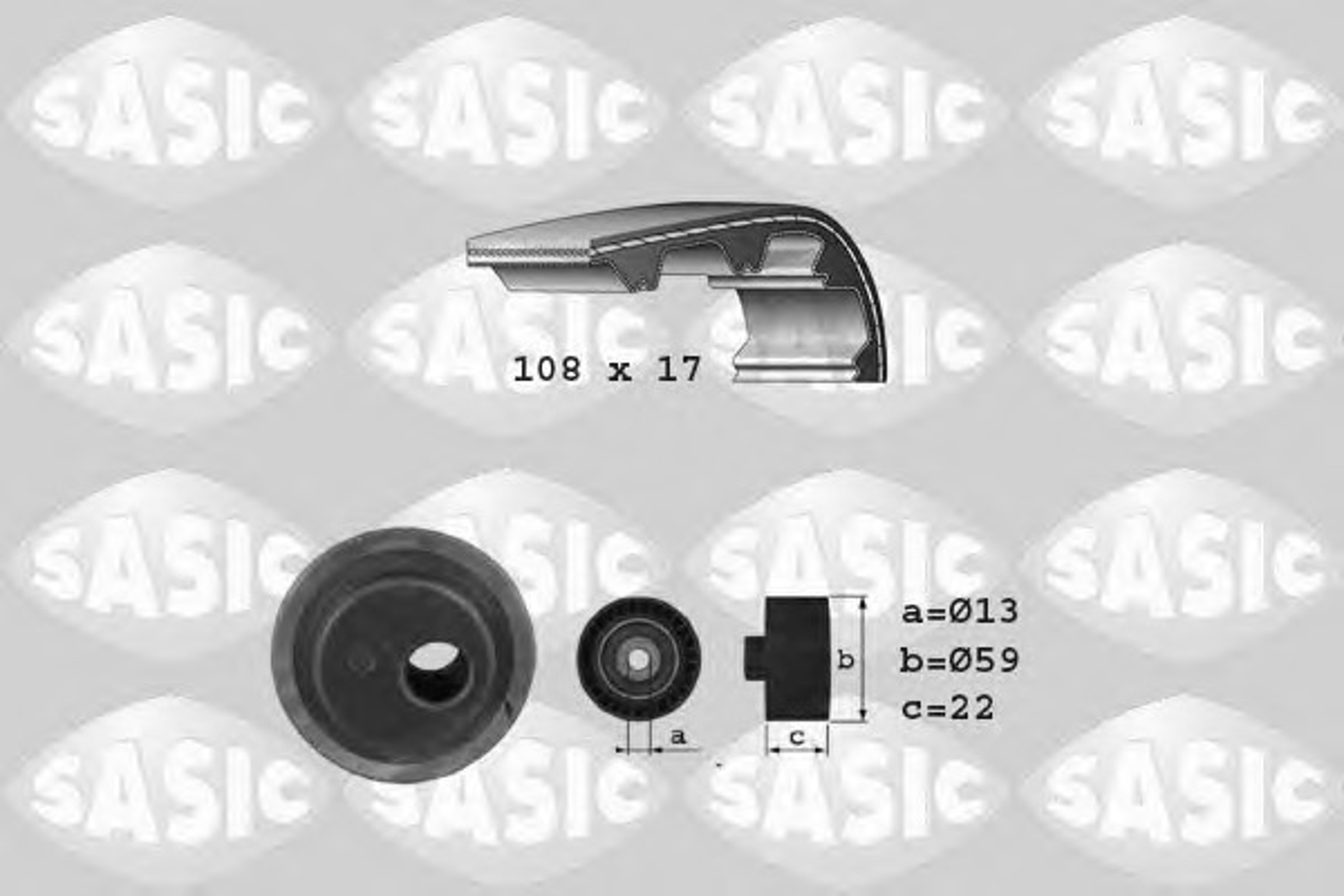Комплект грм SASIC 1750021