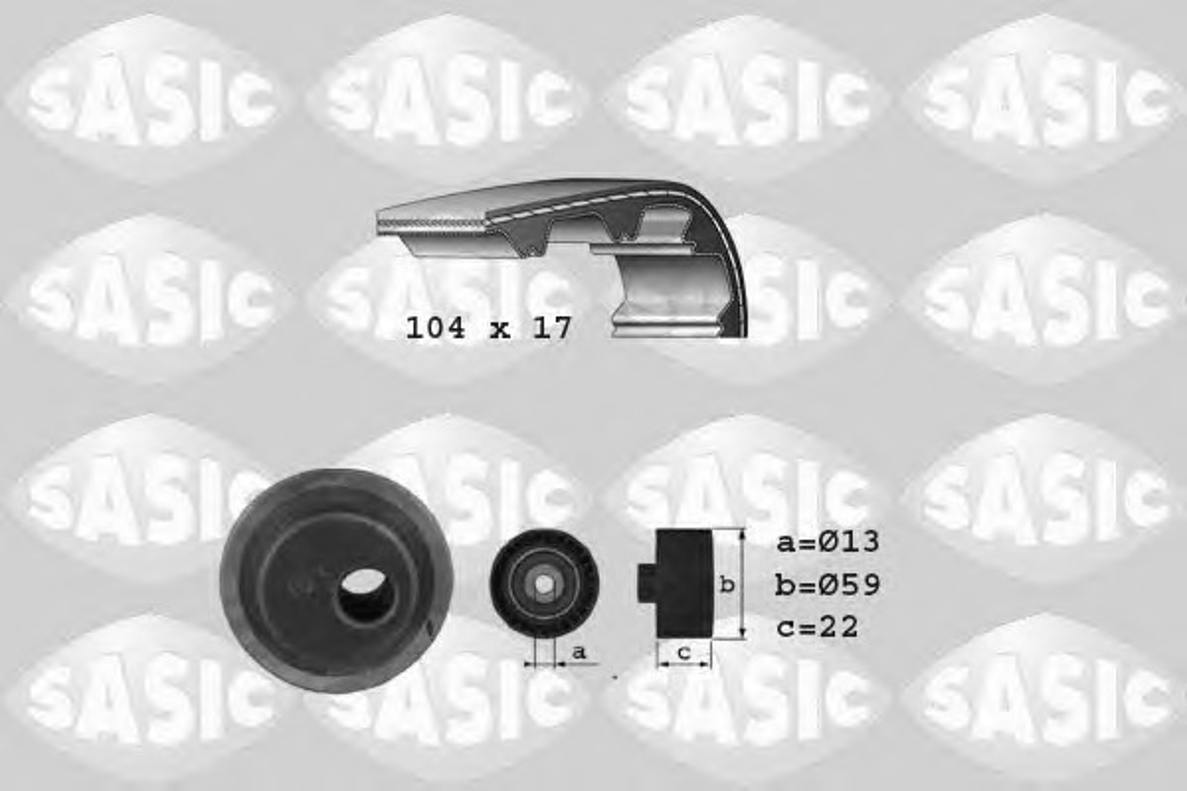 Комплект грм SASIC 1750022