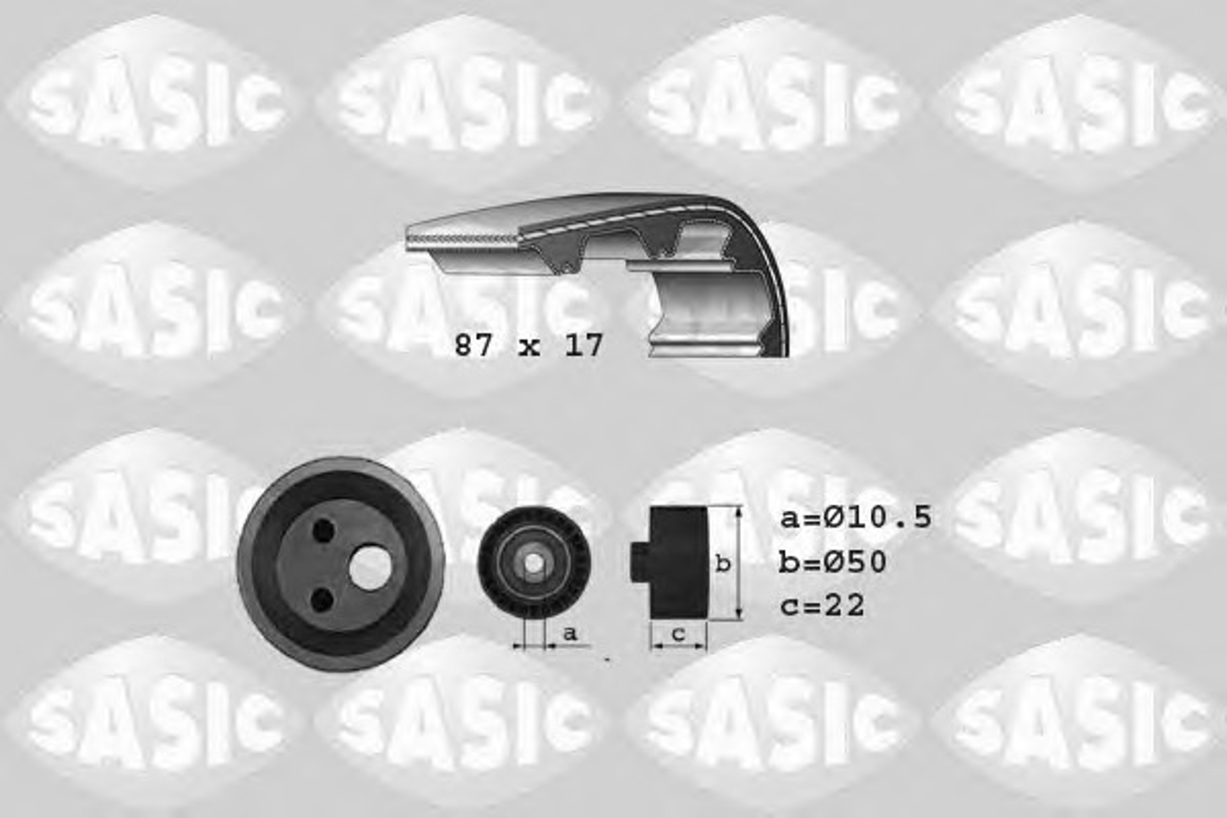 Комплект грм SASIC 1754006