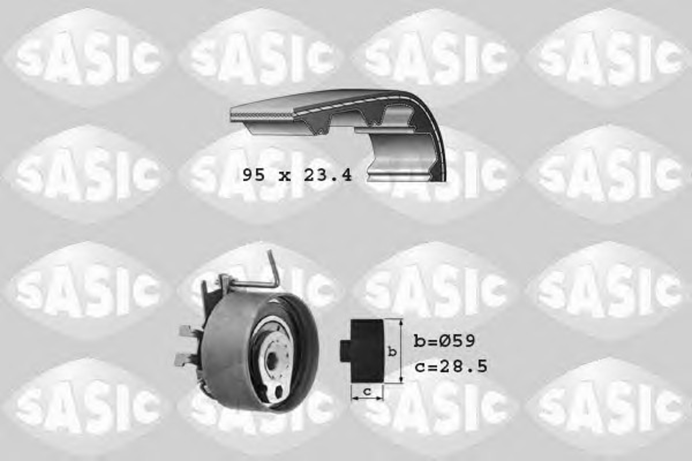 Комплект грм SASIC 1754009