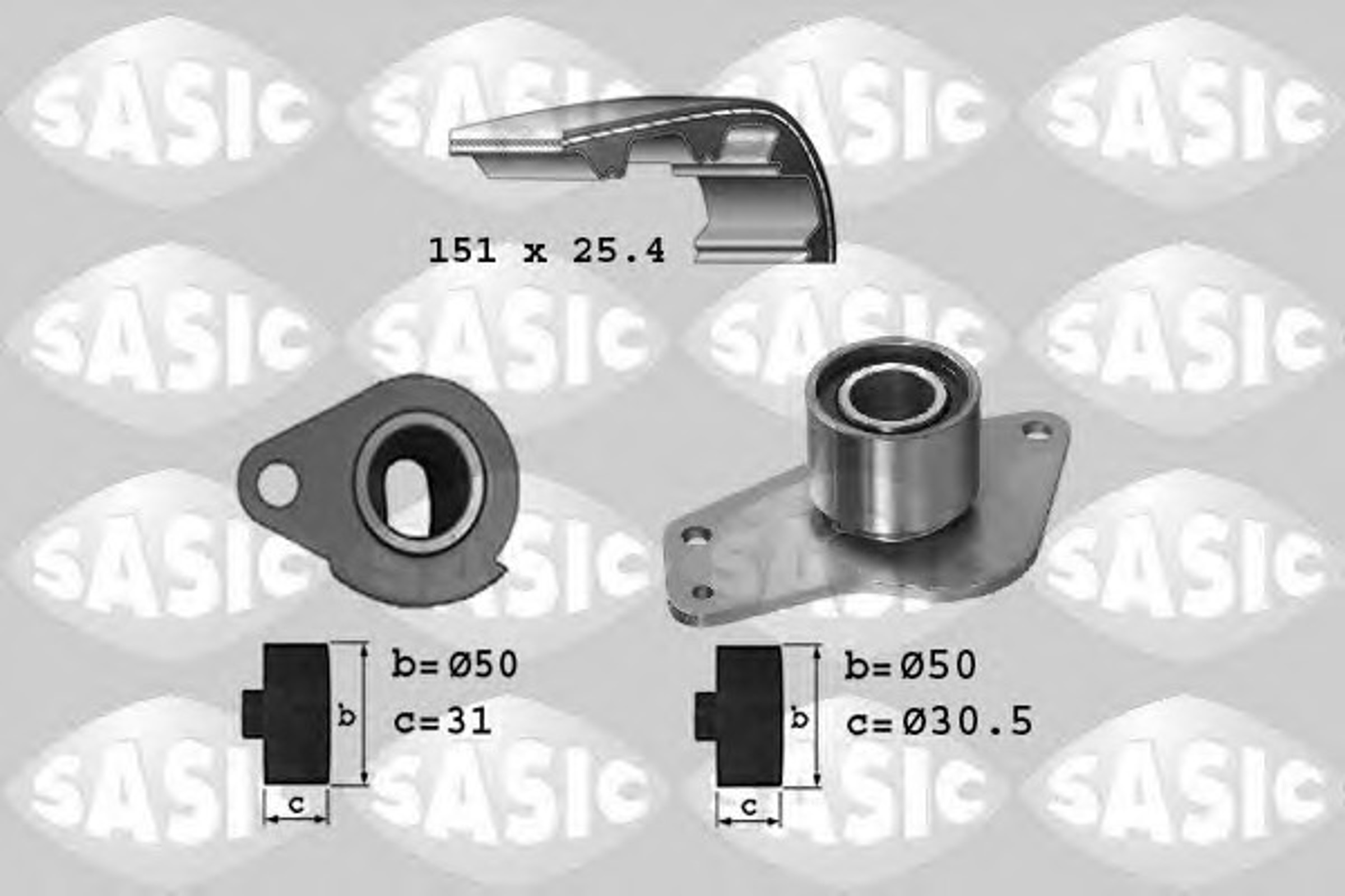 Комплект грм SASIC 1754013