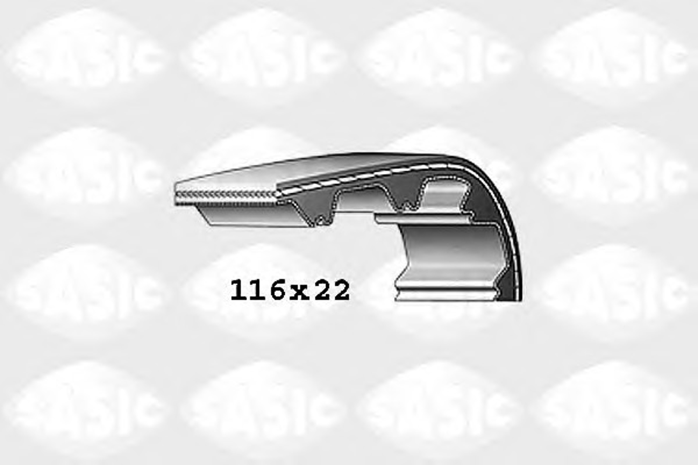 Ремень грм SASIC 1766002