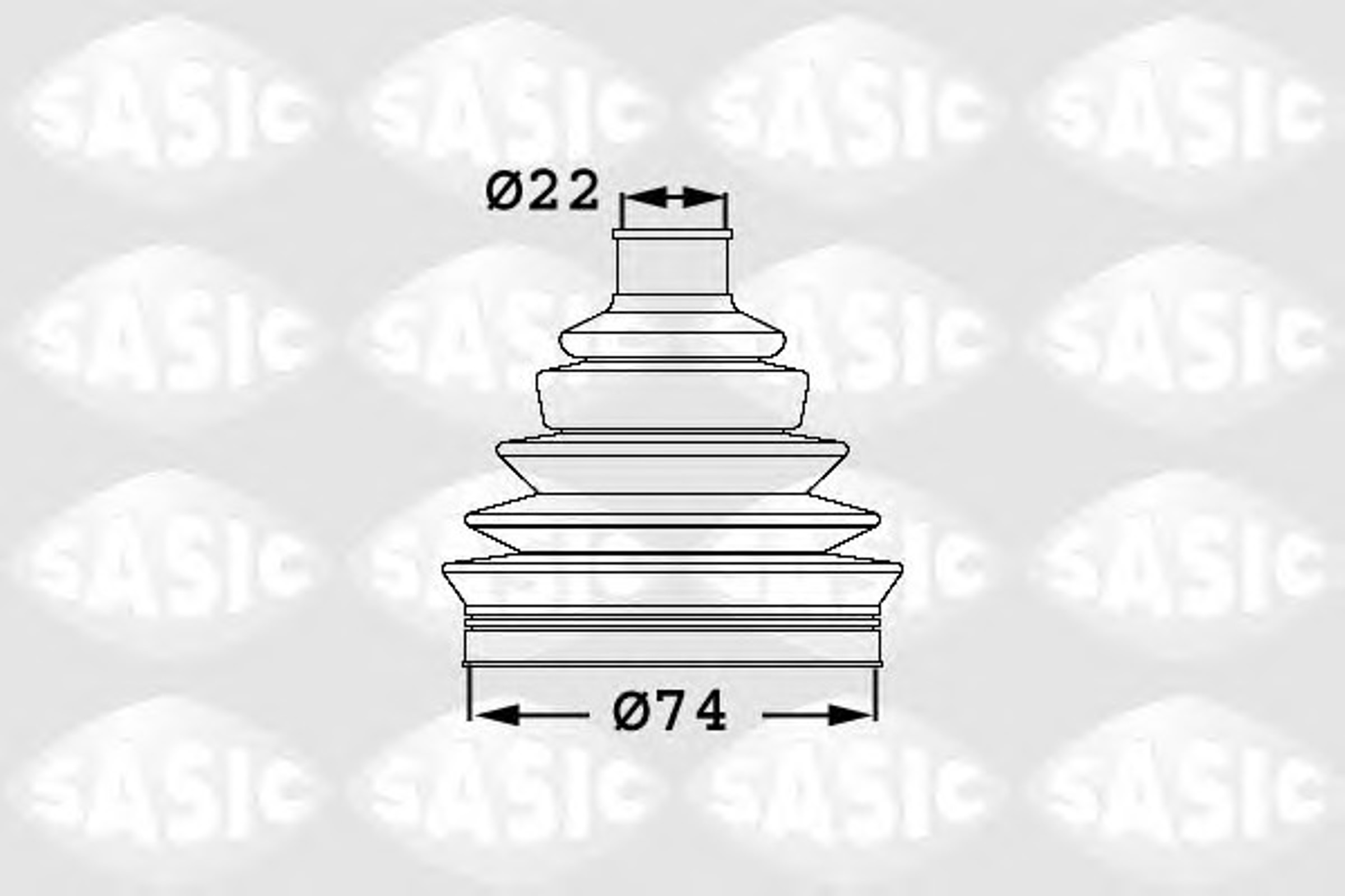 Пыльник шруса SASIC 1906004