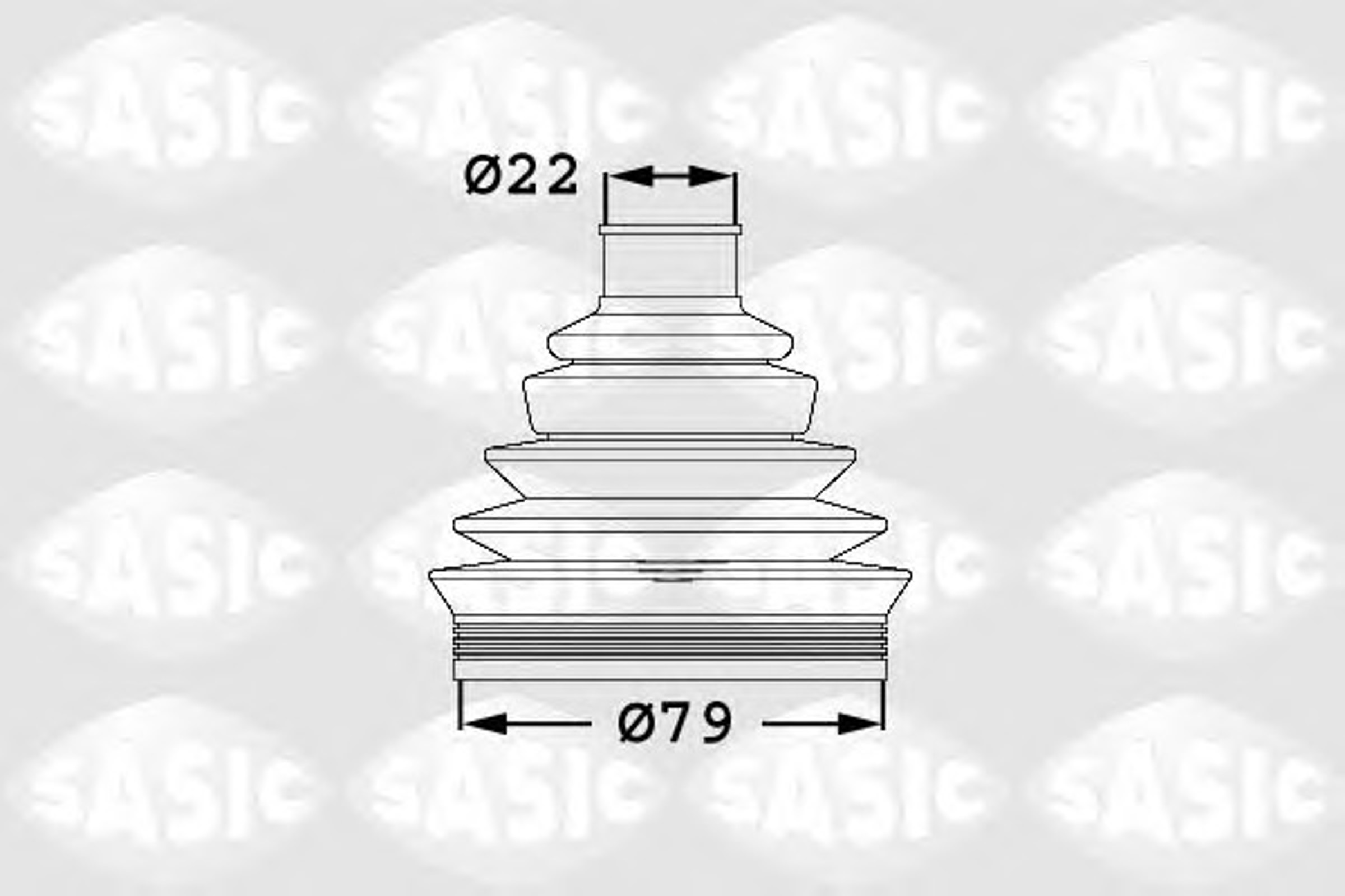 Пыльник шруса SASIC 1906008