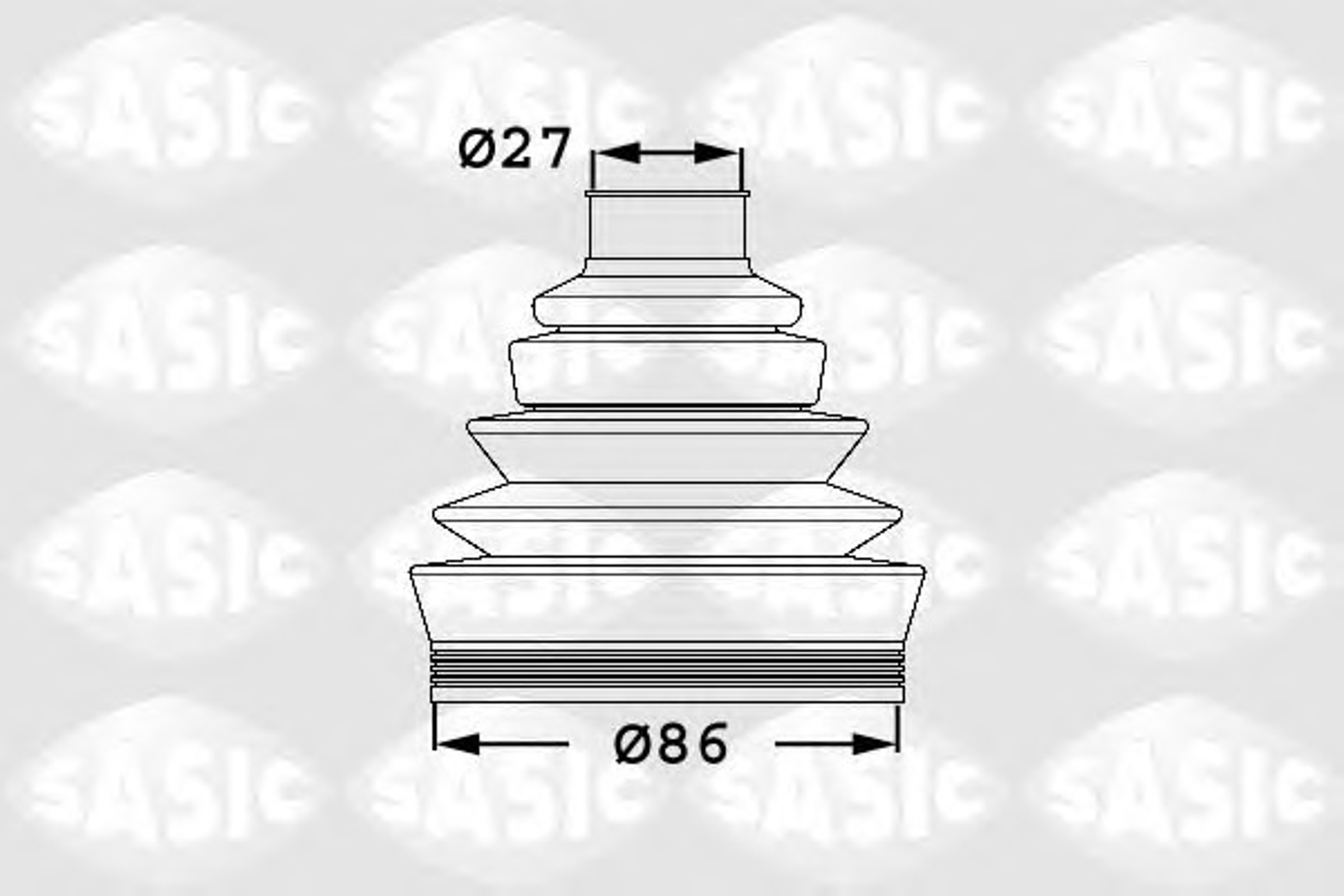 Пыльник шруса SASIC 1906009
