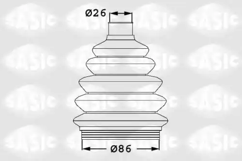 1906054 SASIC Пыльник шруса