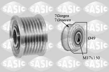 ШКИВ ГЕНЕРАТОРА SASIC 1676028