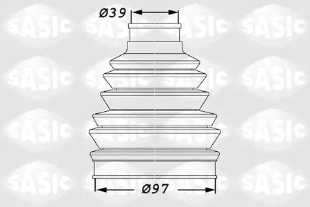 Пыльник ШРУСа SASIC 1900005