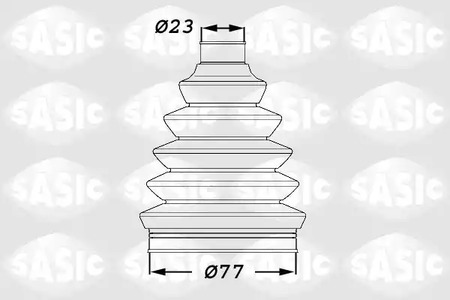 1900008 SASIC Пыльник ШРУСа
