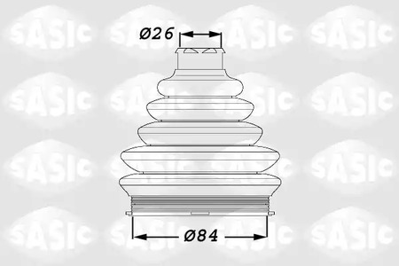 1900016 SASIC Пыльник ШРУСа