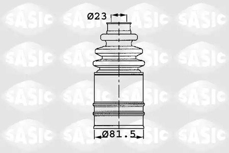 Комплект пыльника приводного вала SASIC 1904006