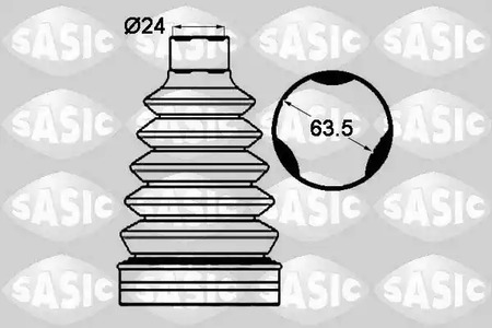 Комплект пыльника приводного вала SASIC 1904007
