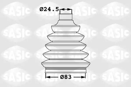 Пыльник ШРУСа SASIC 1906005