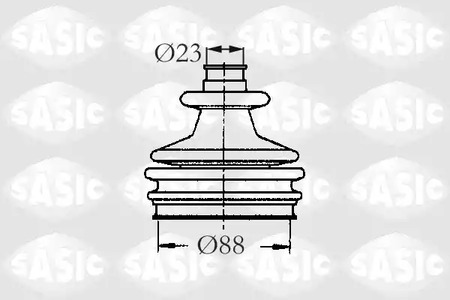 Пыльник шруса SASIC 2003412