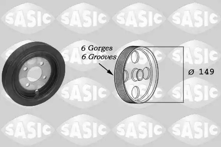 Шкив коленвала SASIC 2150031