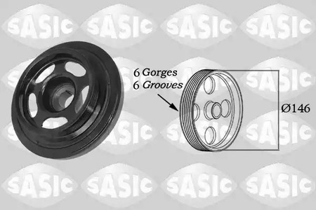 Шкив коленвала SASIC 2156059