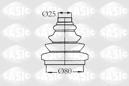 2933013 SASIC Комплект пыльника, приводной вал