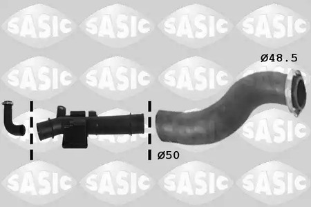 Патрубок нагнетаемого воздуха SASIC 3334009
