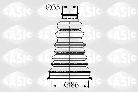 4003432 SASIC Комплект пыльника, приводной вал