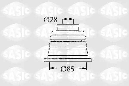 4003451 SASIC Комплект пыльника, приводной вал