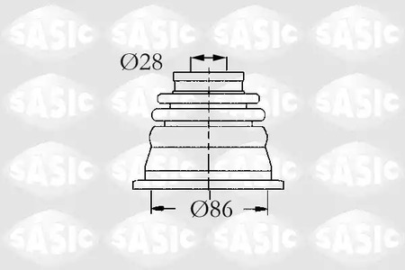 4003464 SASIC Комплект пыльника, приводной вал