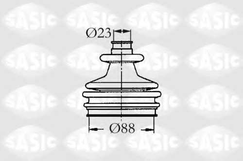 к-кт пыльника ШРУСа наружного SASIC 2933803