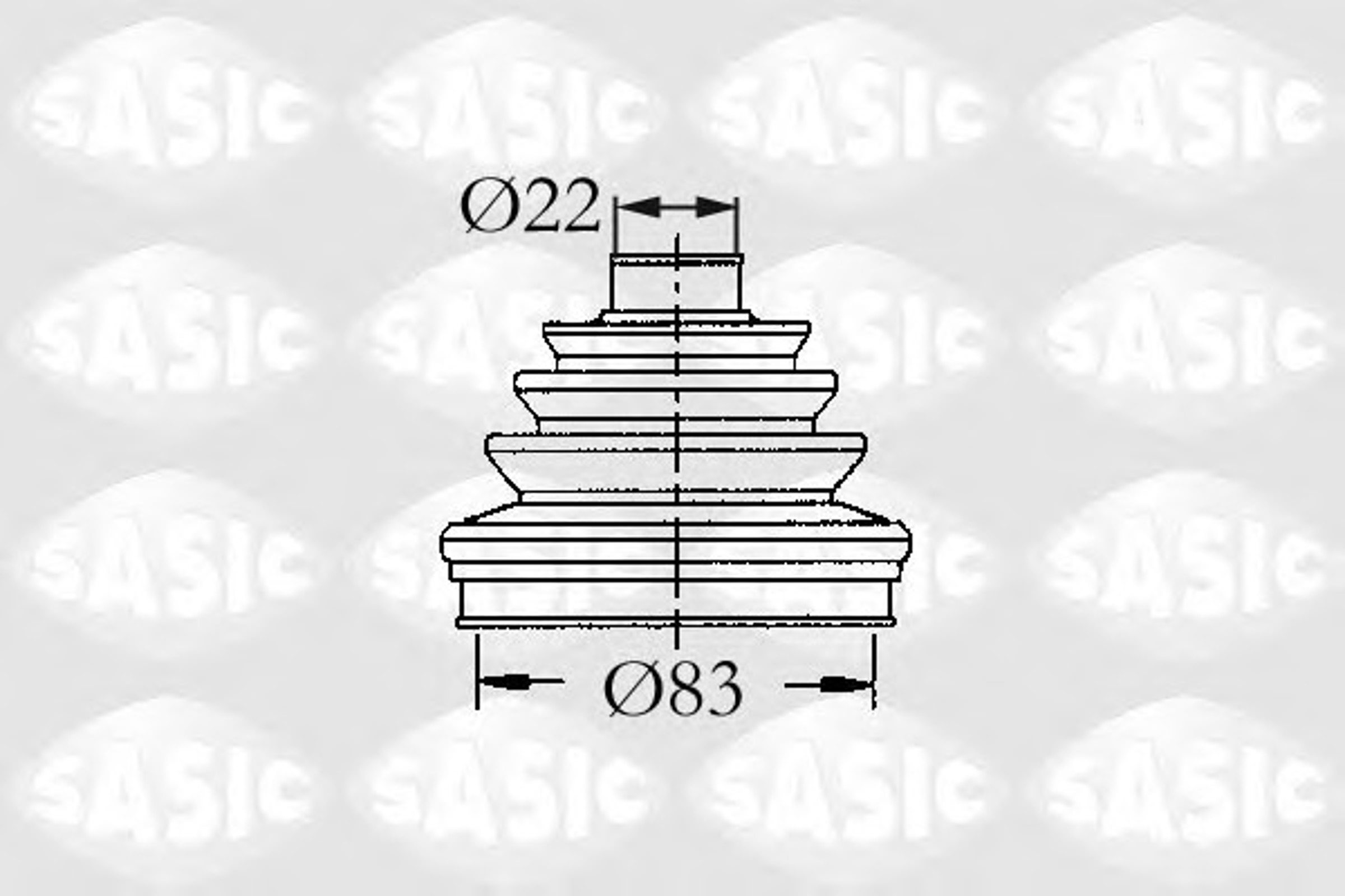 4003437 SASIC Пыльник ШРУСа