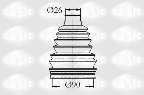 Пыльник шруса SASIC 4003441