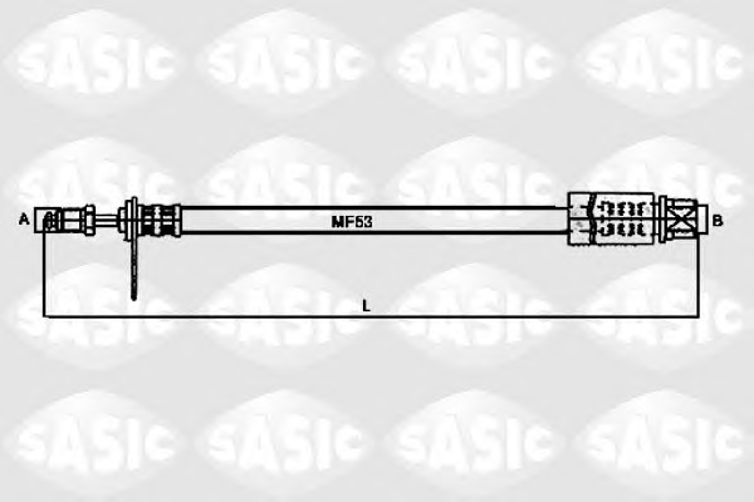 Шланг тормозной SASIC 6600005