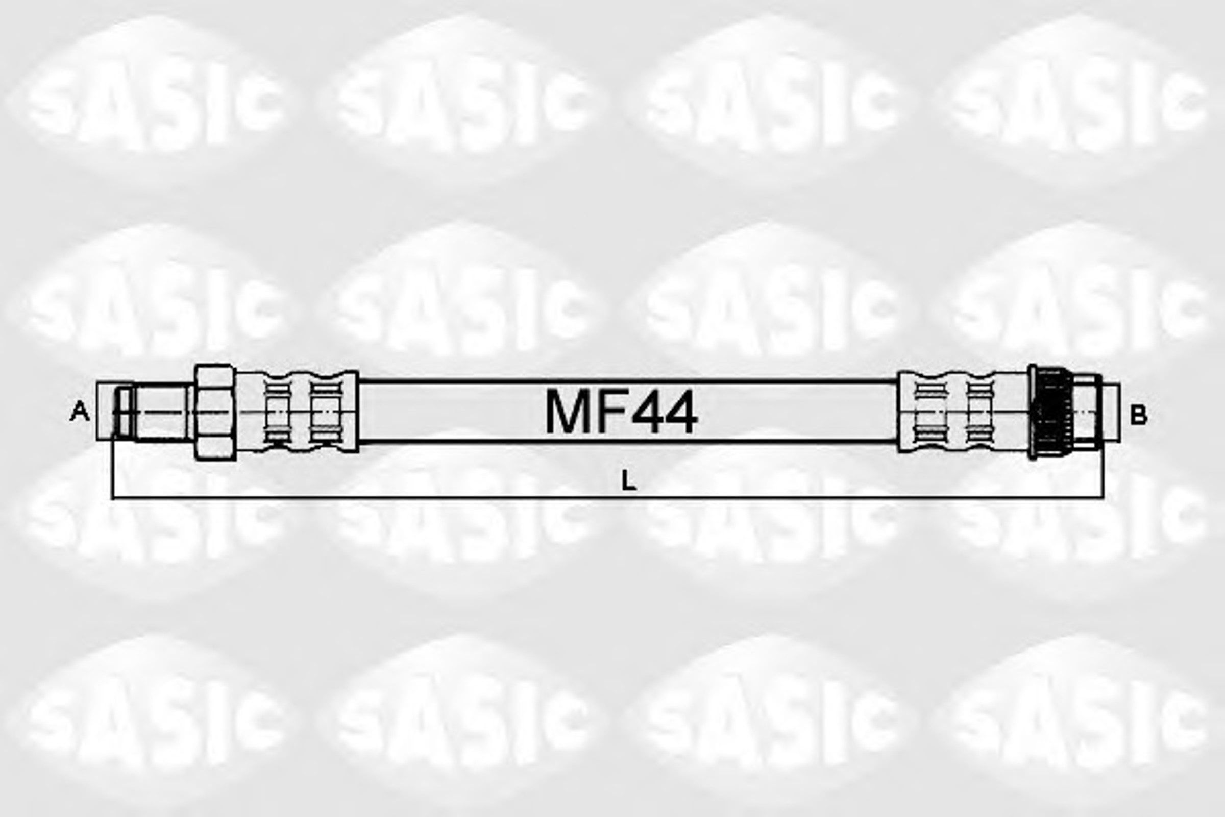 Шланг тормозной SASIC 6600018