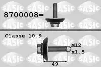 Болт шкива SASIC 8700008