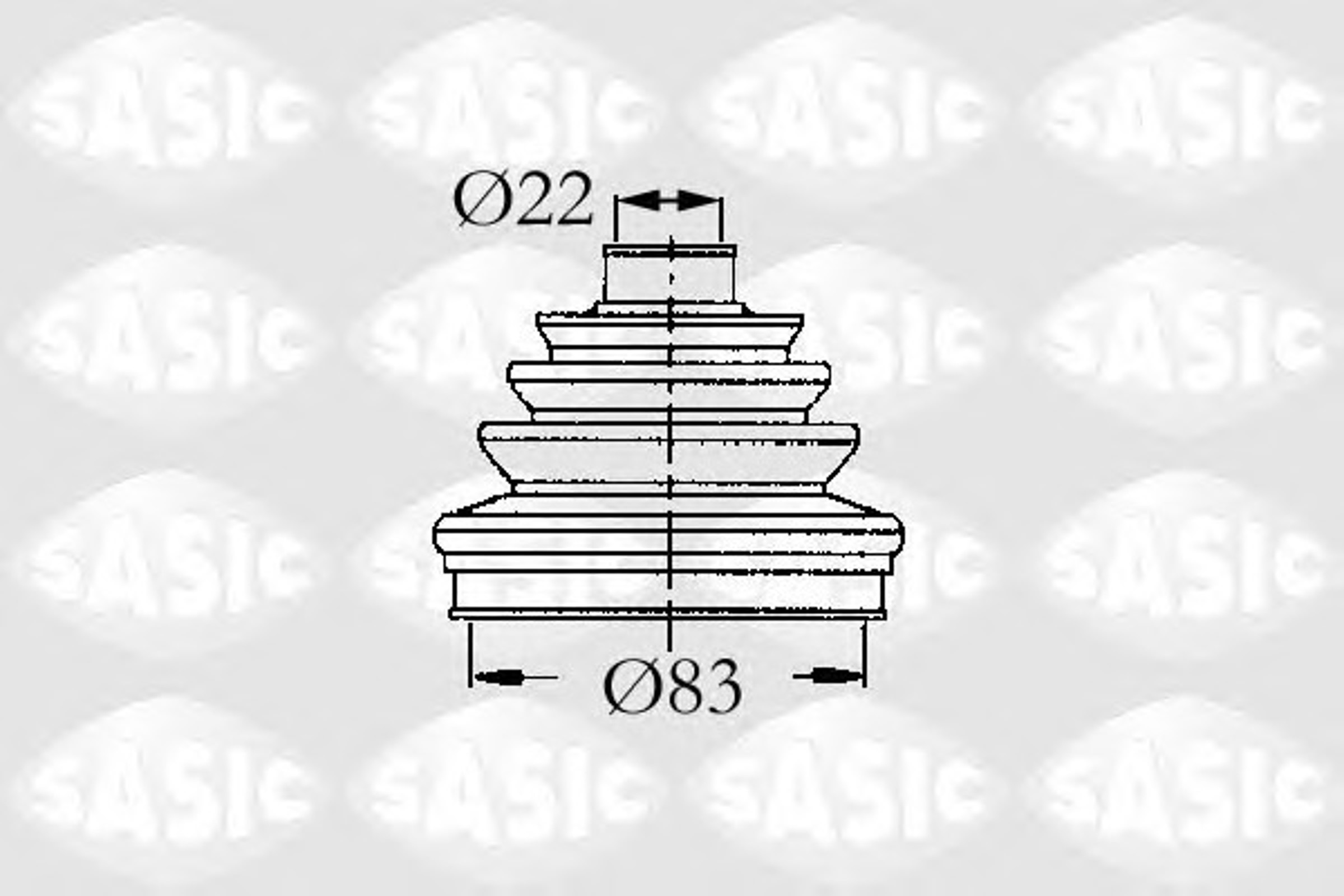 9004607 SASIC Пыльник ШРУСа