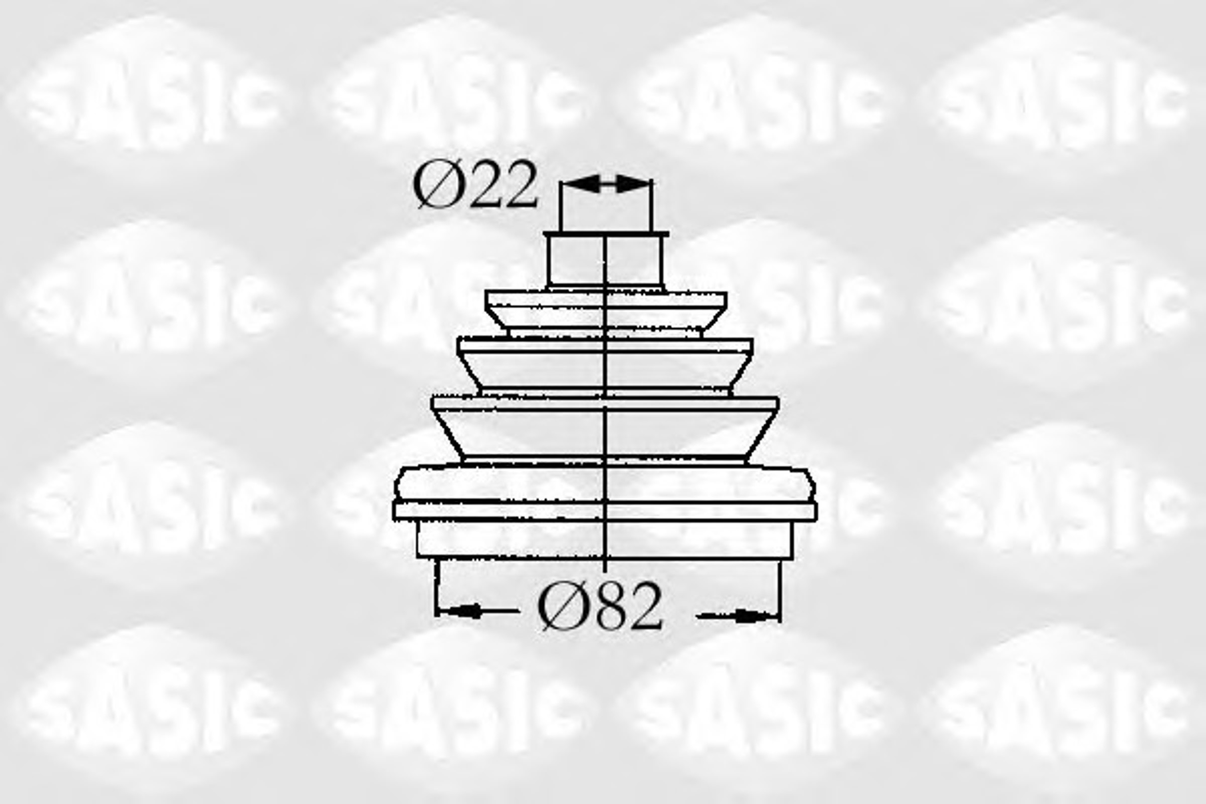 9004683 SASIC Пыльник ШРУСа