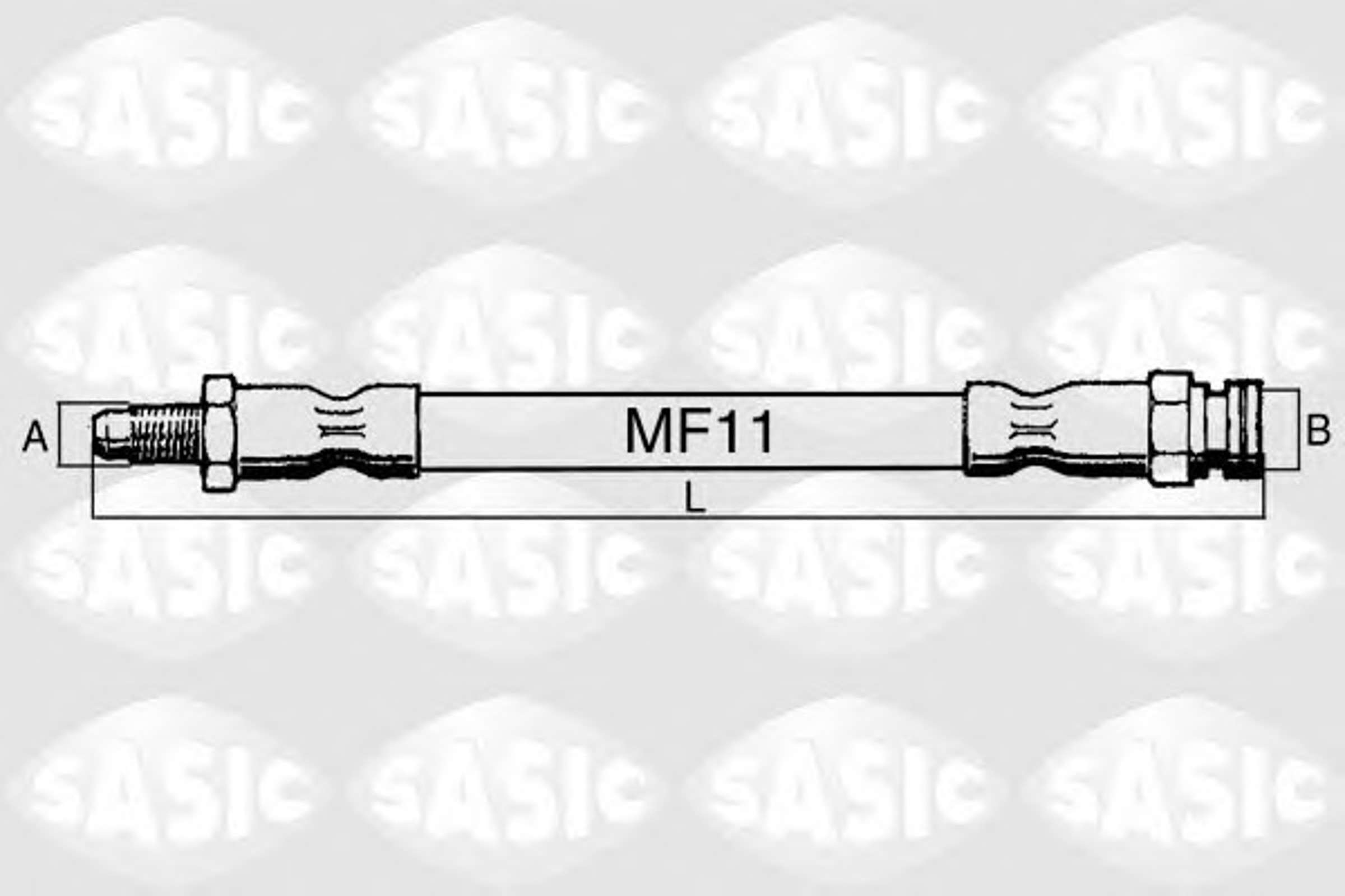 Шланг тормозной SASIC SBH0172