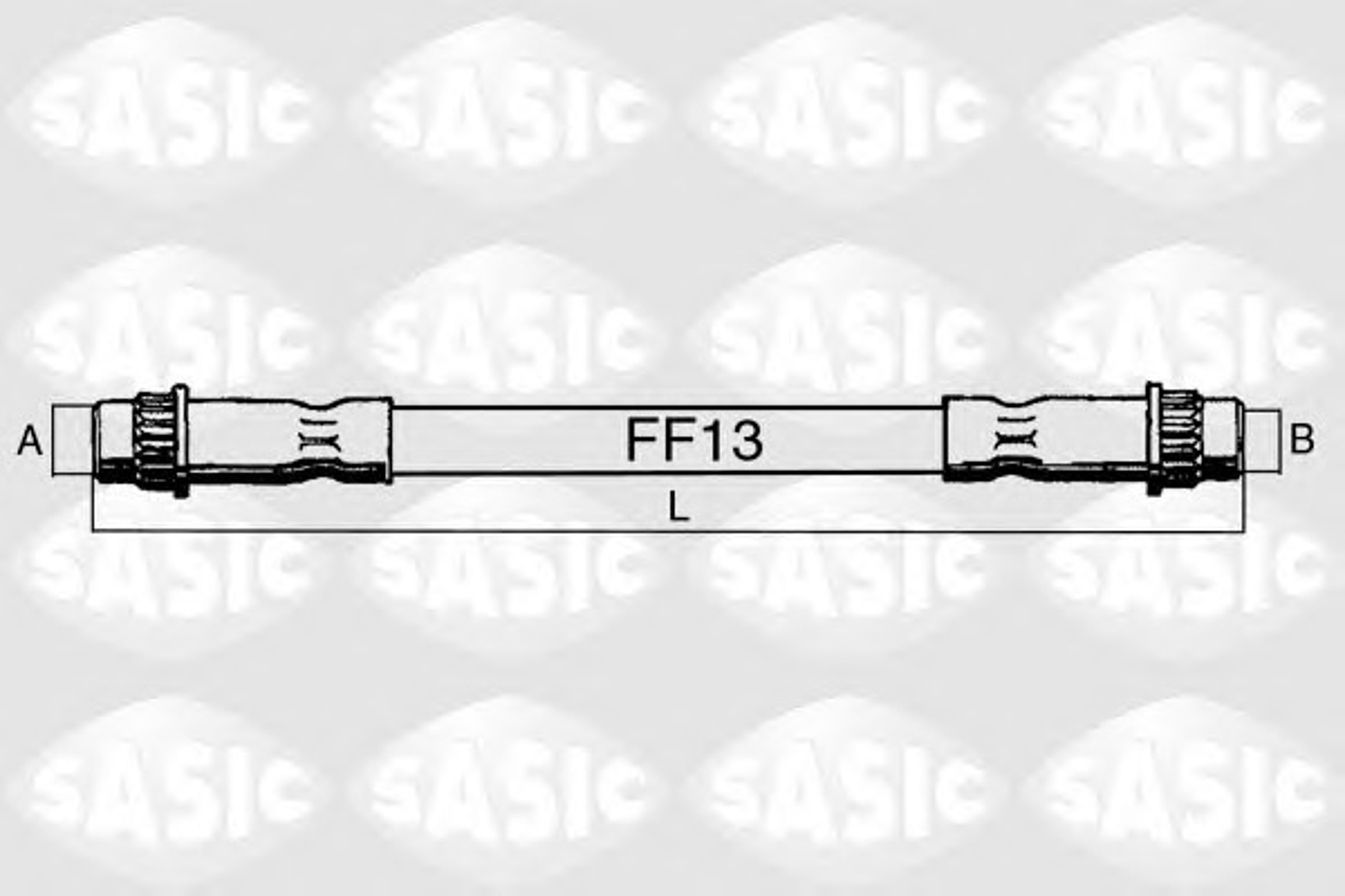 Шланг тормозной SASIC SBH4064