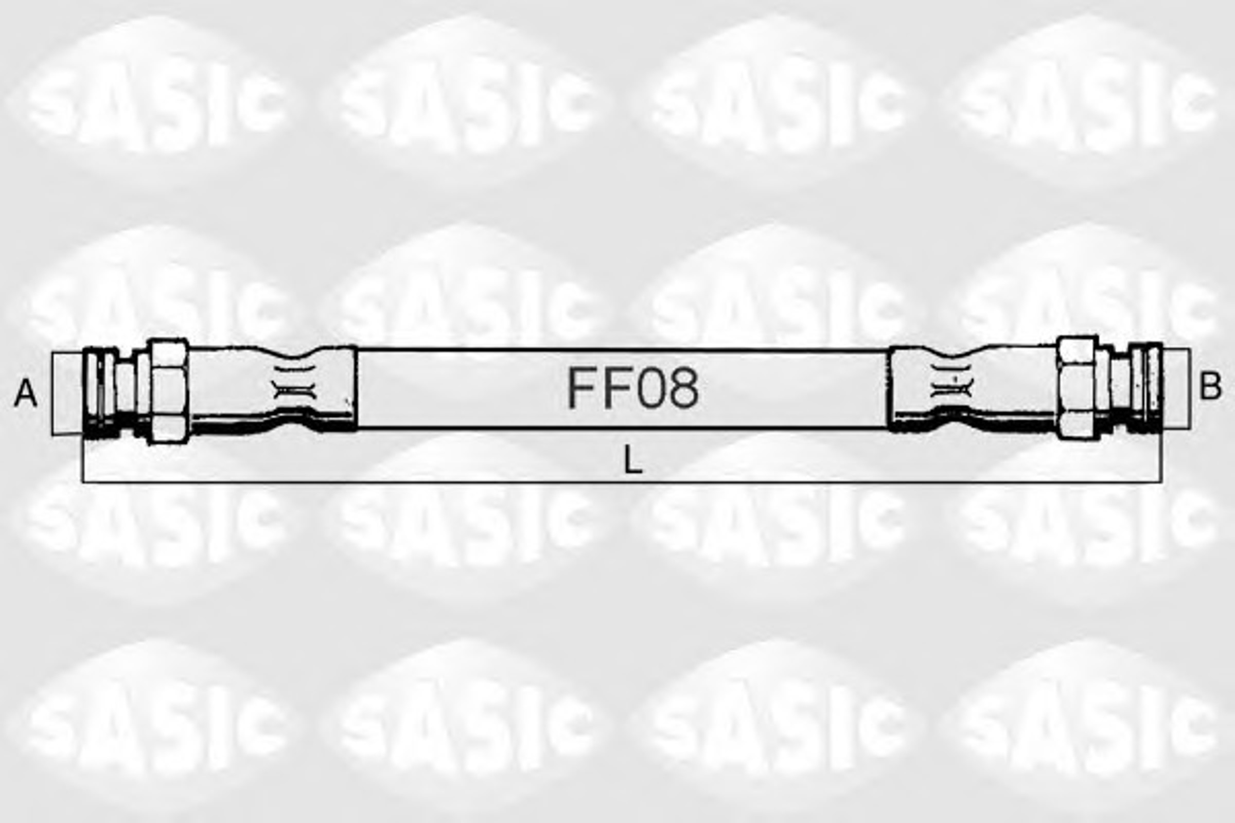 Шланг тормозной SASIC SBH4073