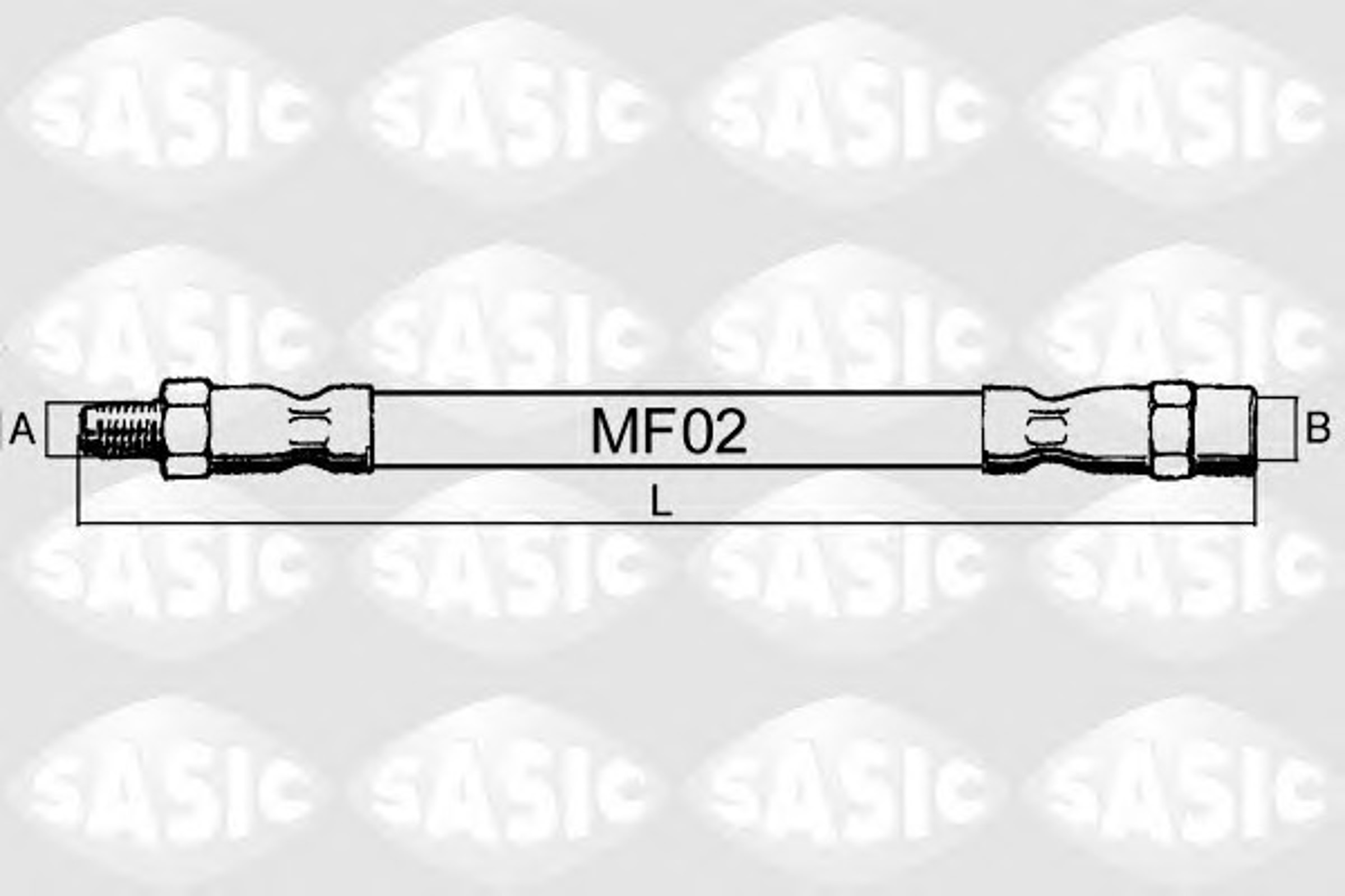 Шланг тормозной SASIC SBH6273