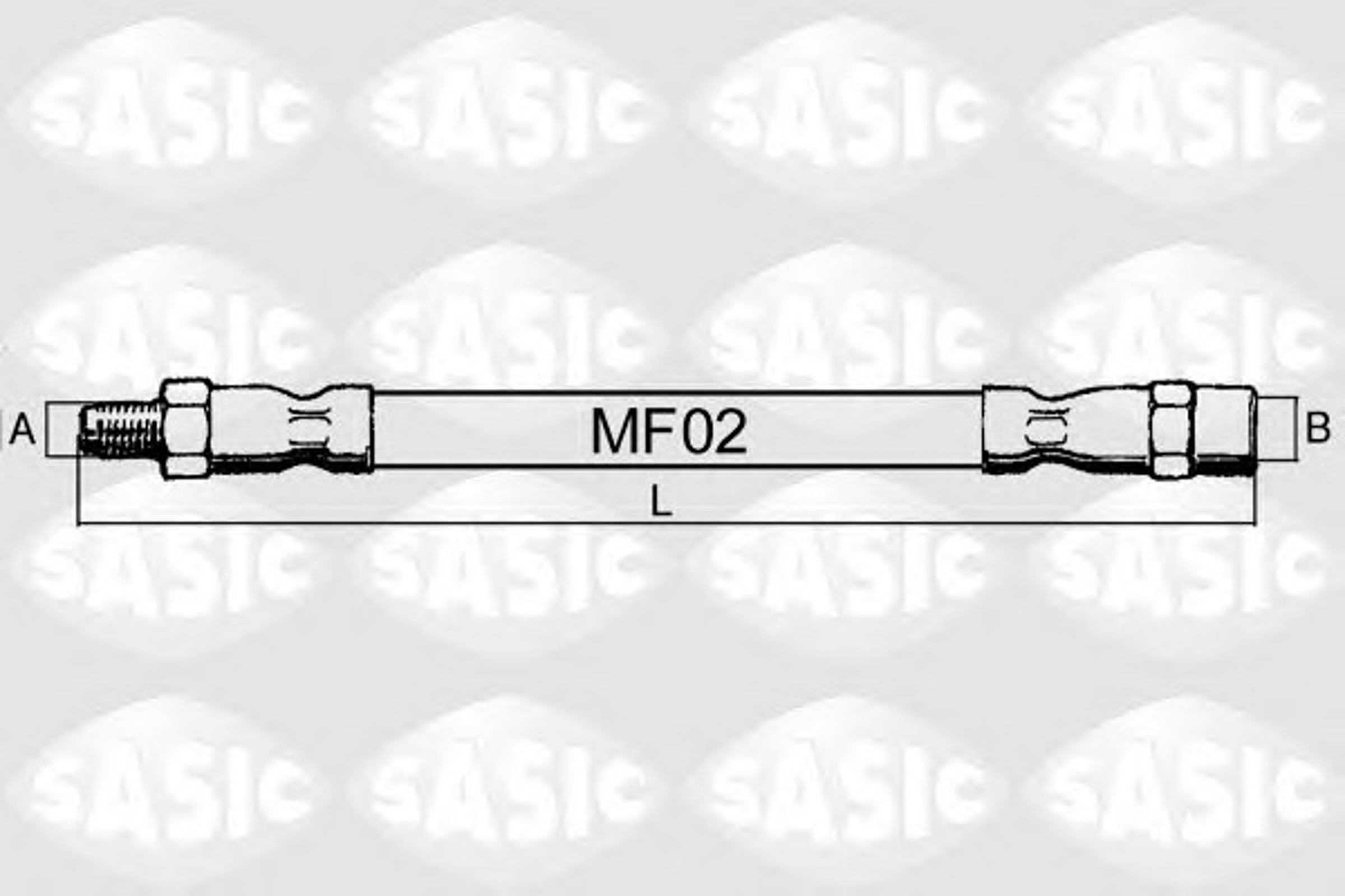 Шланг тормозной SASIC SBH6283