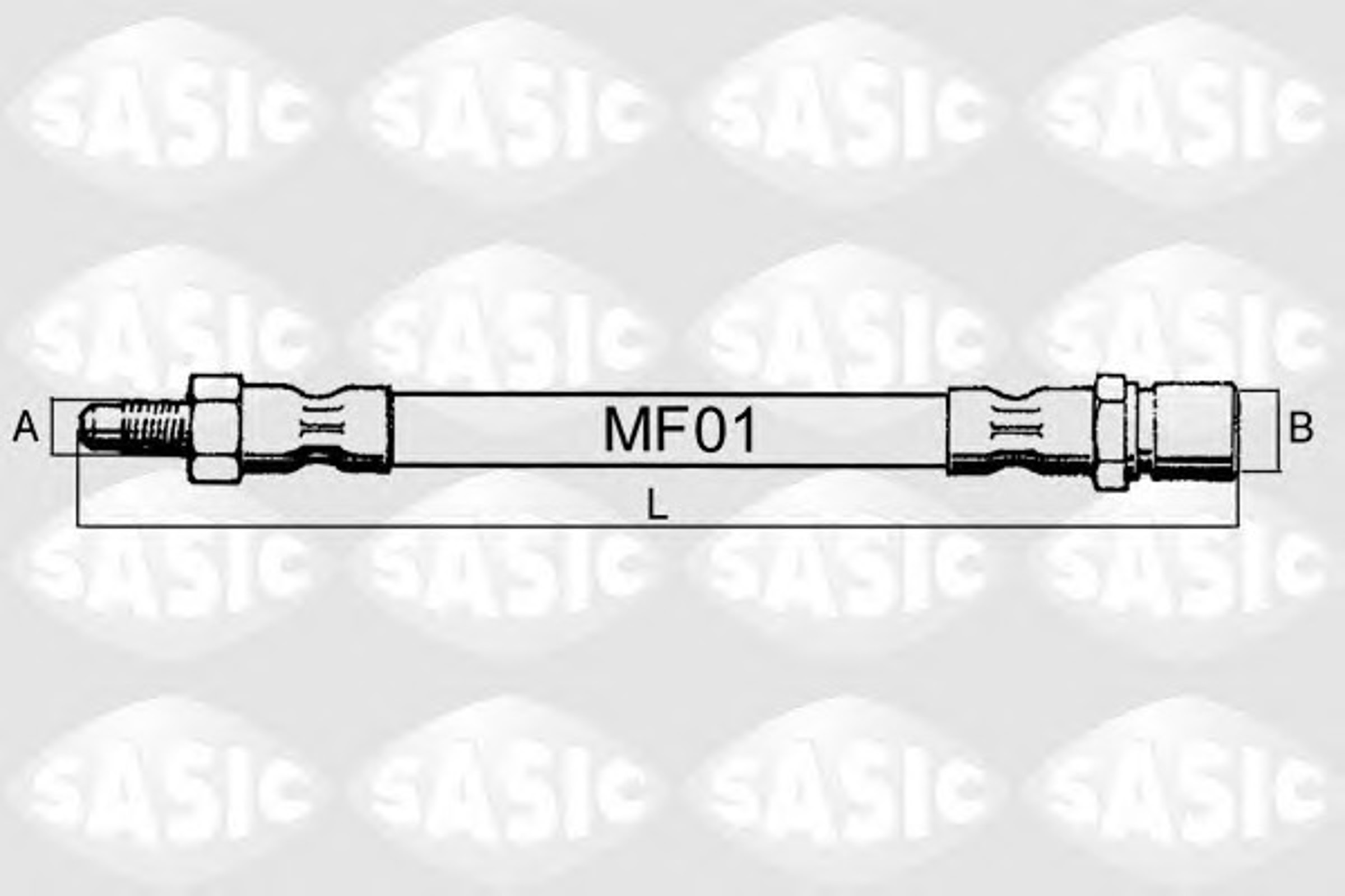 Шланг тормозной SASIC SBH6303
