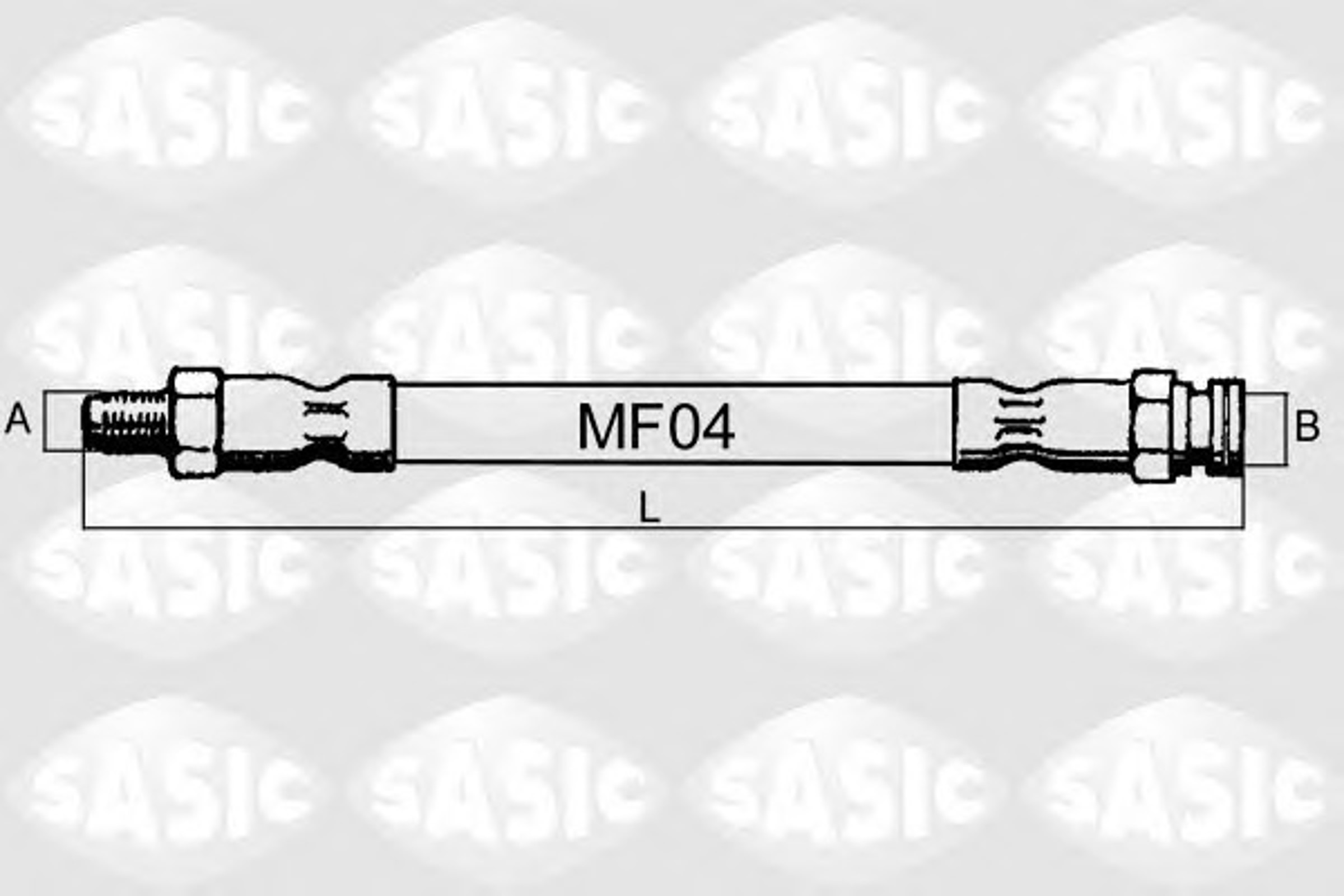 Шланг тормозной SASIC SBH6306