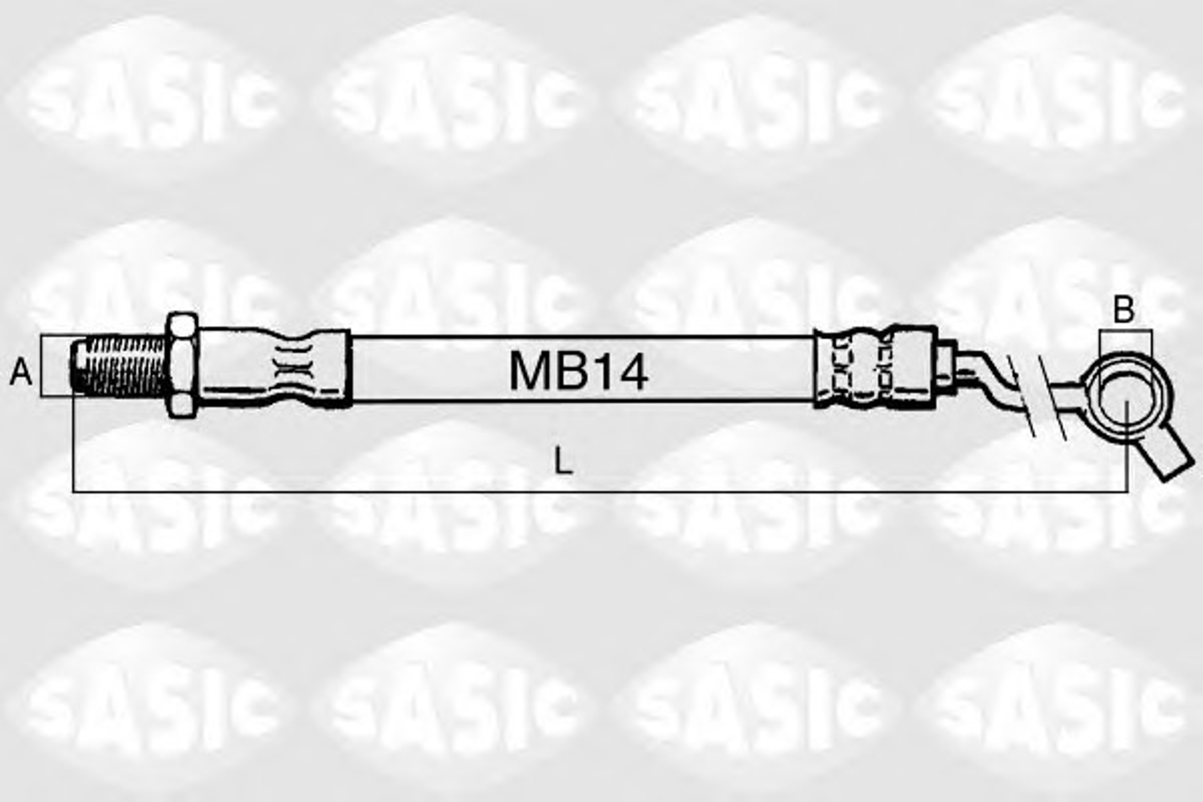 Шланг тормозной SASIC SBH6317