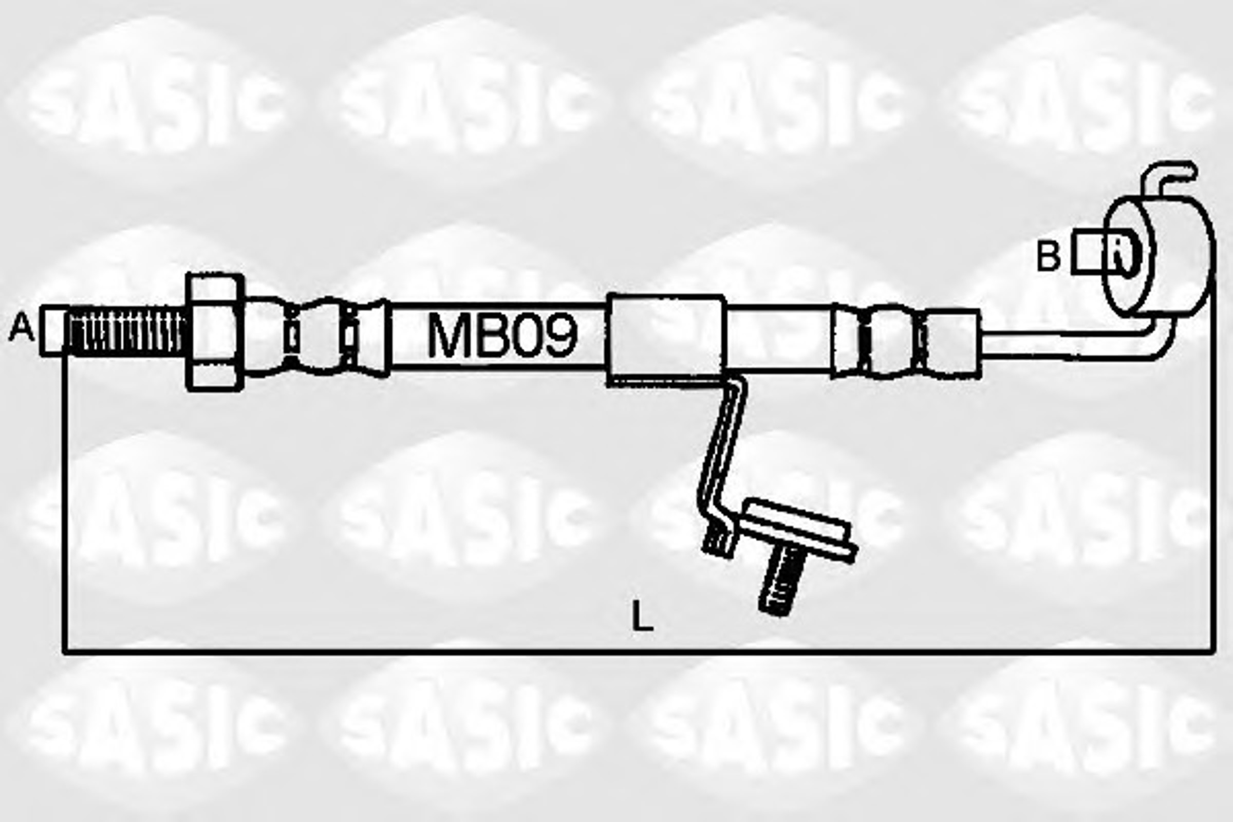 Шланг тормозной SASIC SBH6320