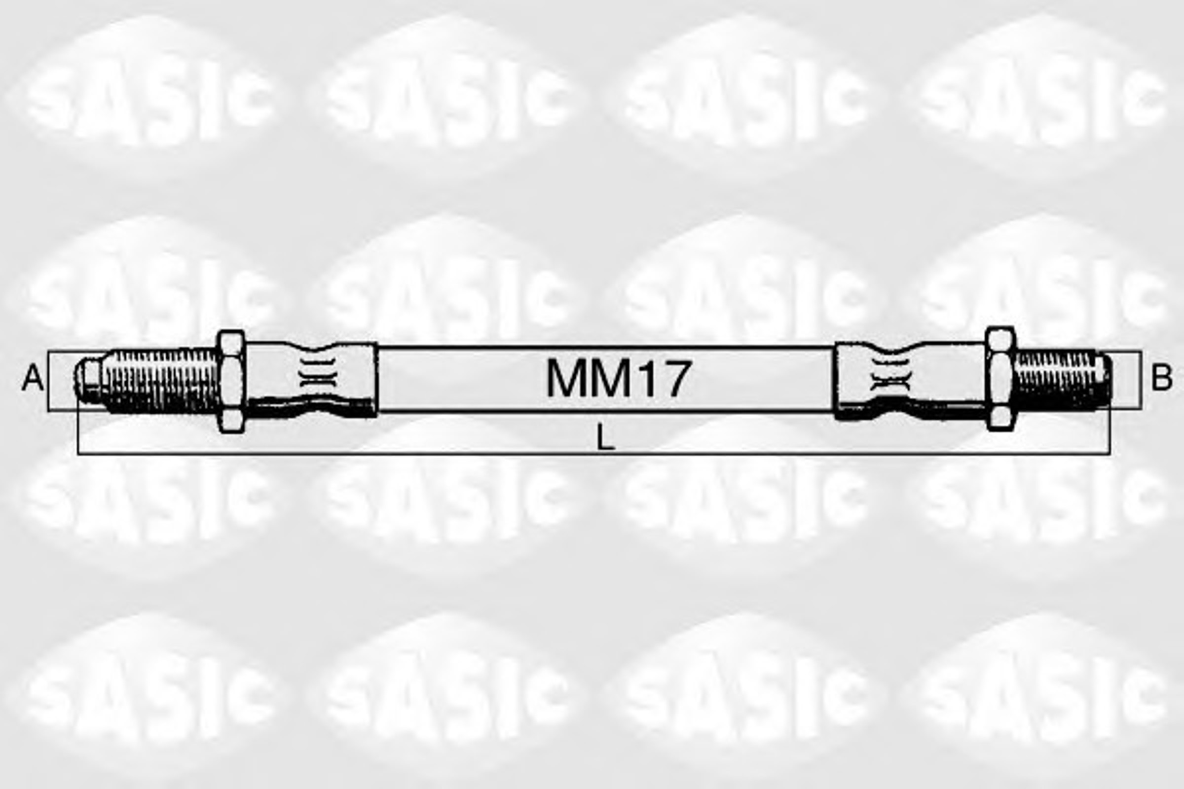Шланг тормозной SASIC SBH6321