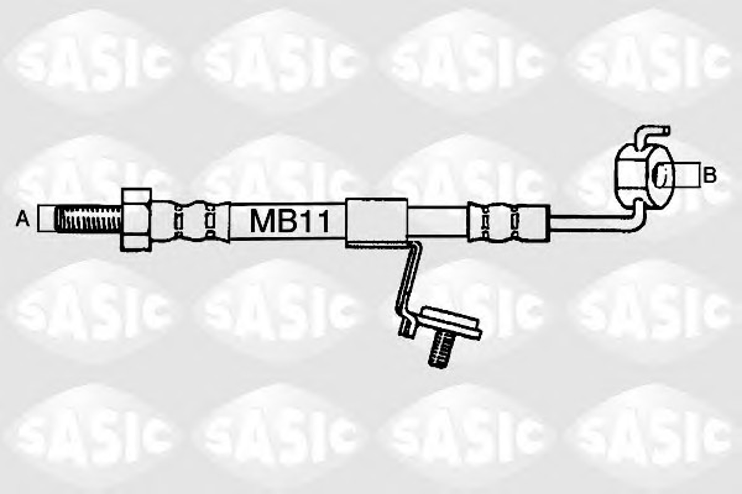 Шланг тормозной SASIC SBH6326